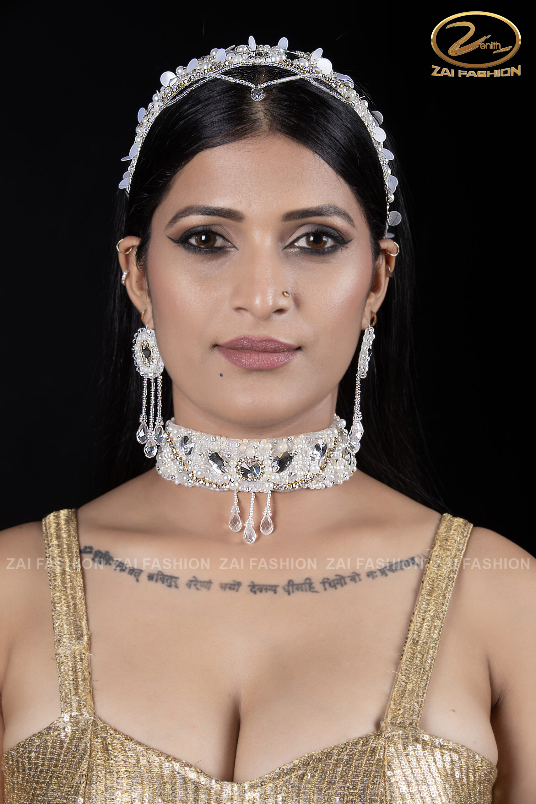 Handmade Crystal Tiara Set