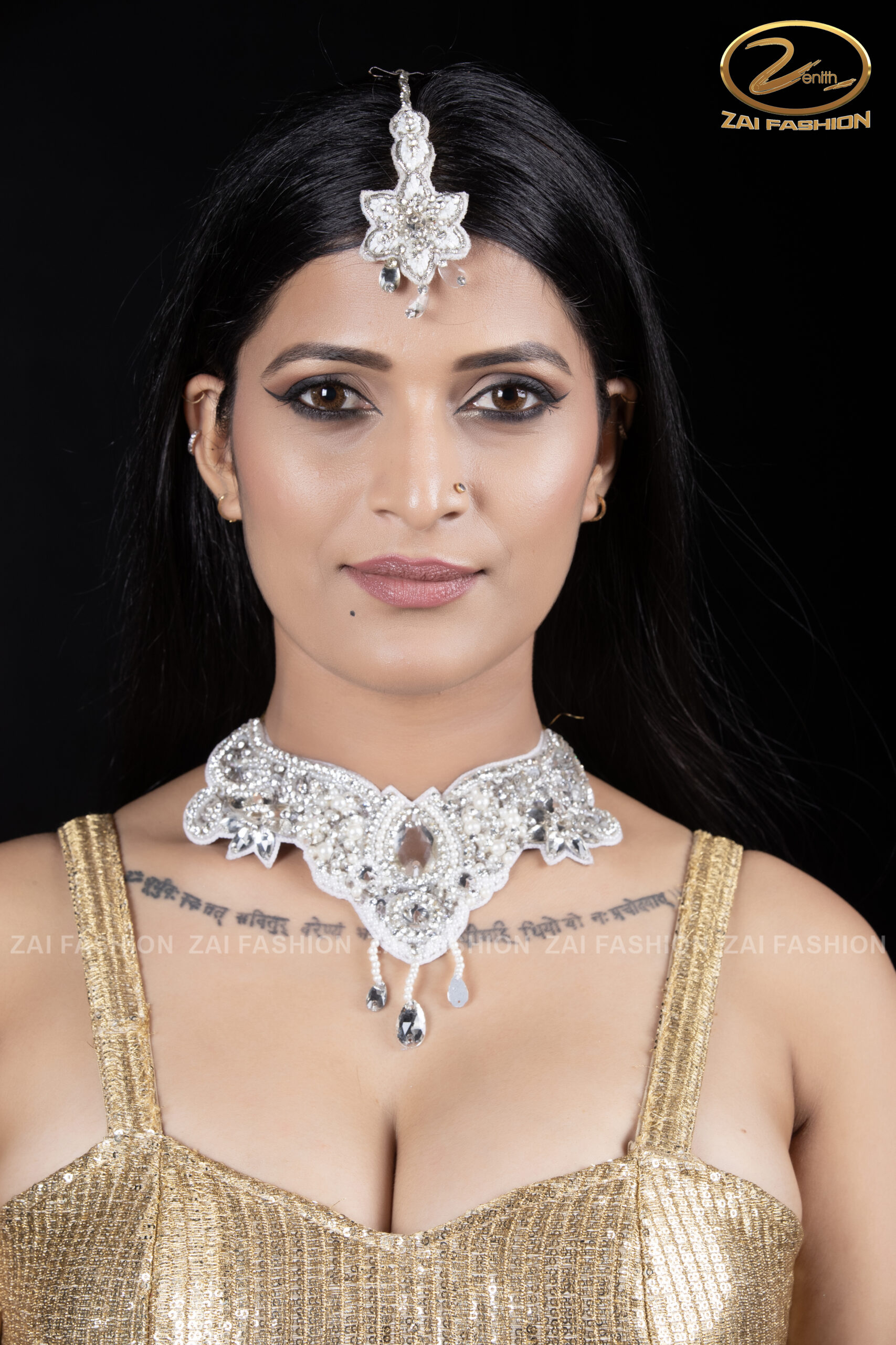 Handmade Crystal Mang Tika Set