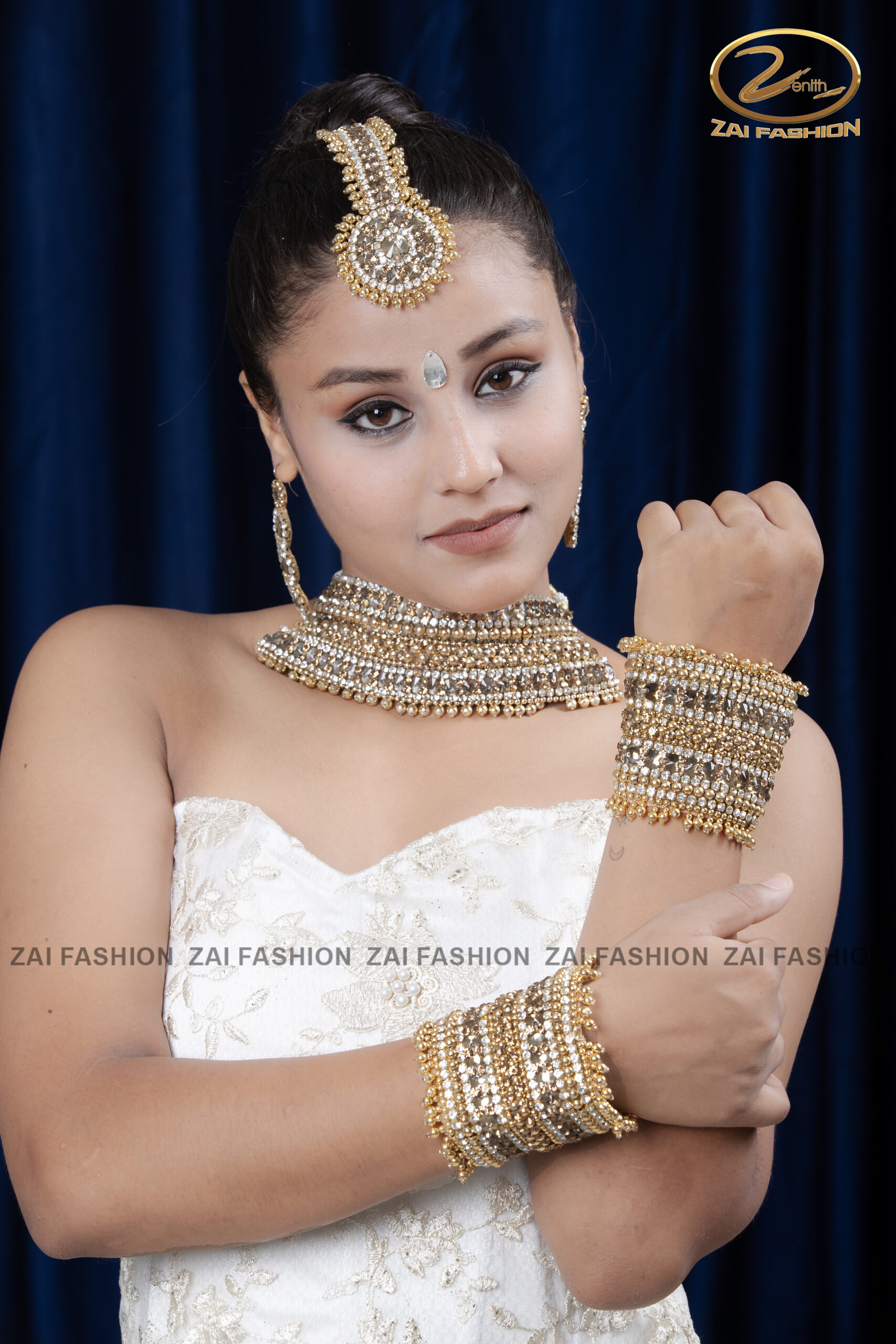 Handmade Golden Choker Set