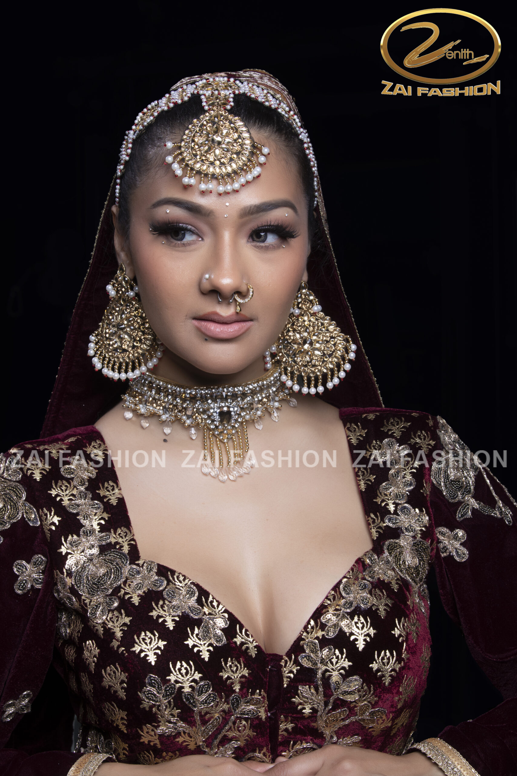 Handmade Bridal Kundan Set - Image 4