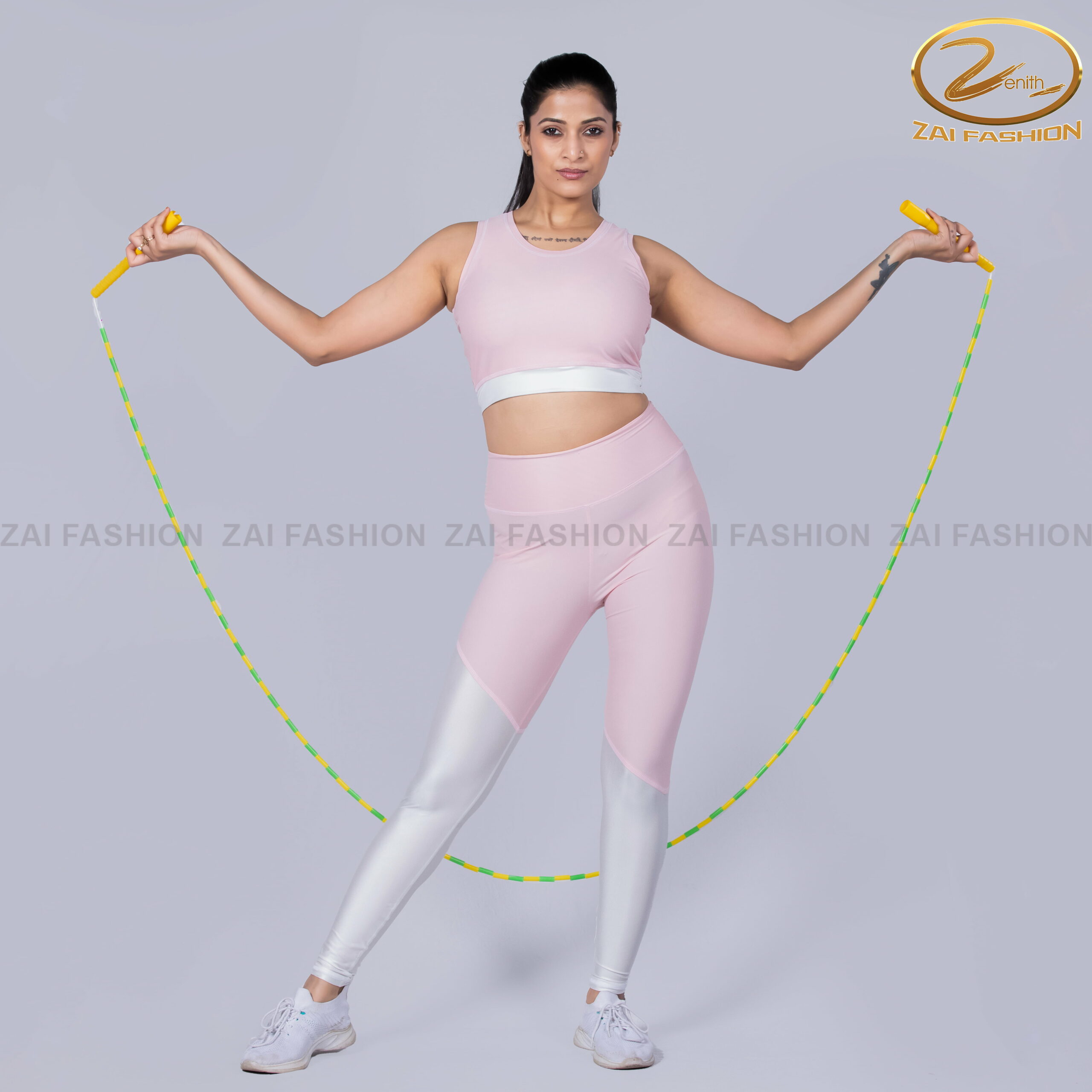 Pink and White Activewear - Image 2