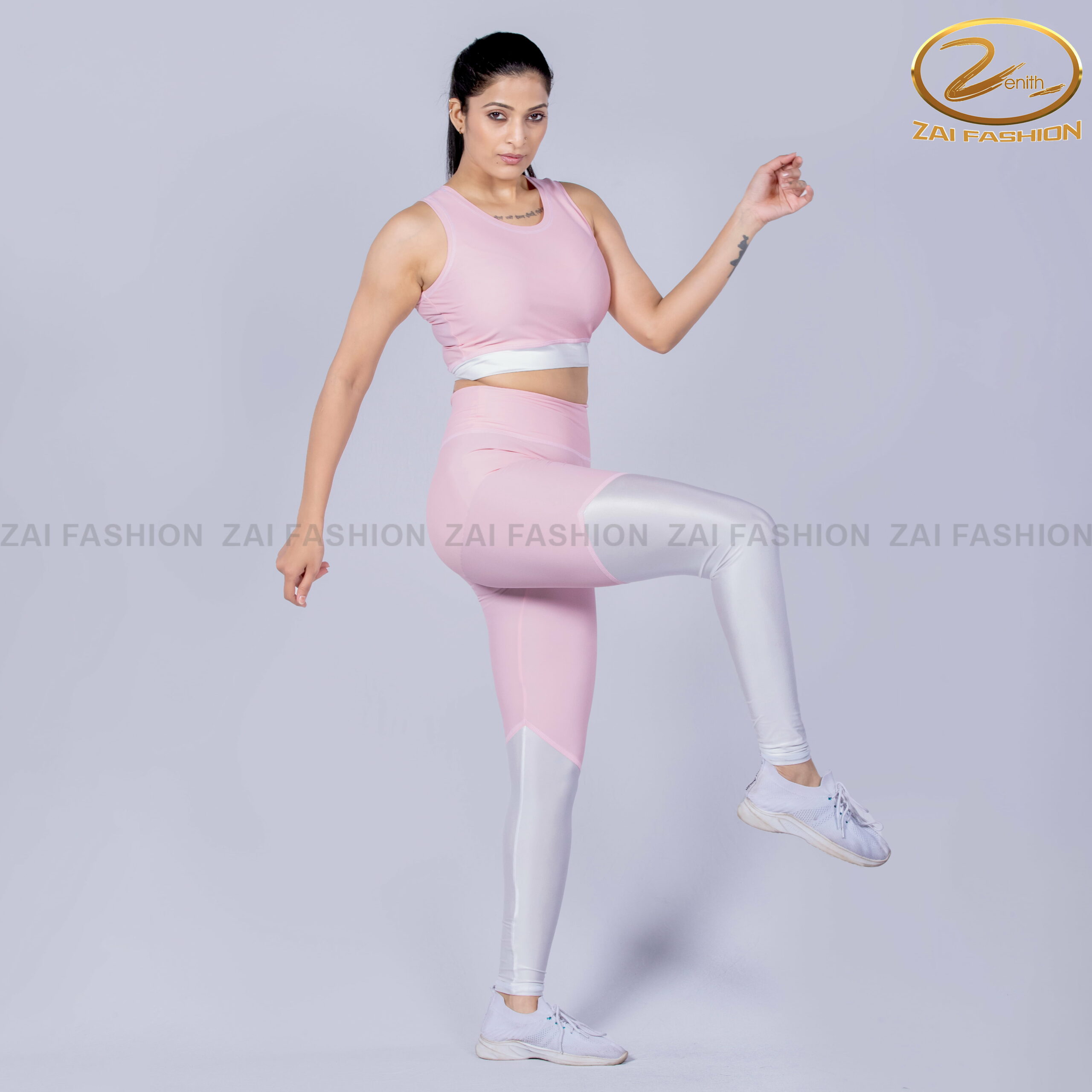 Pink and White Activewear - Image 3