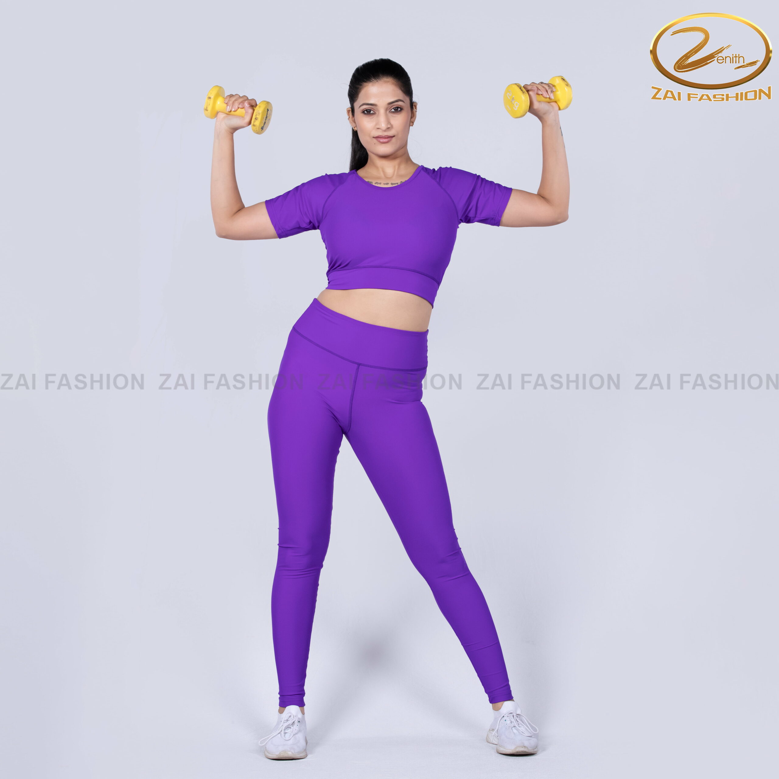 Purple Two-piece Activewear Set