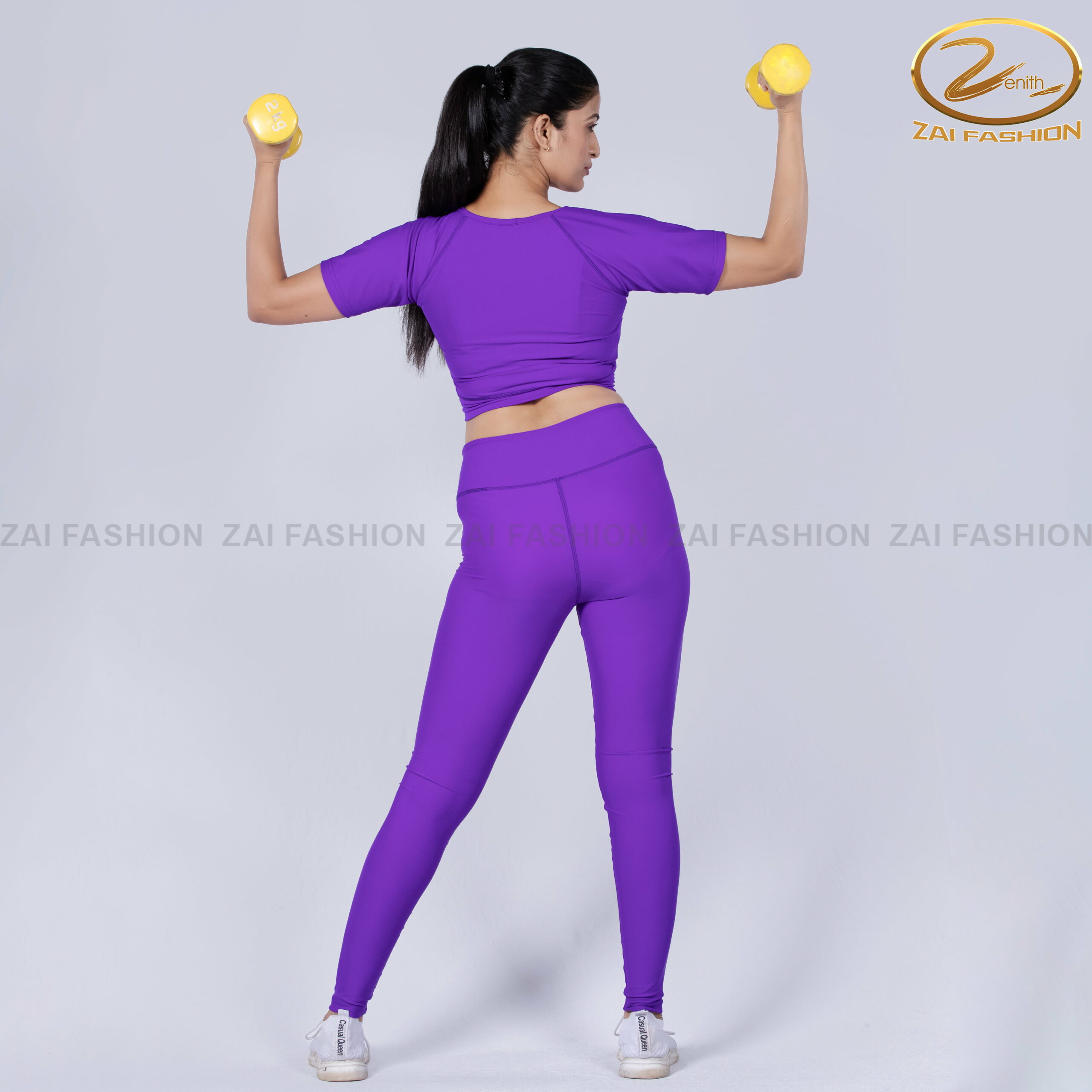 Purple Two-piece Activewear Set - Image 4