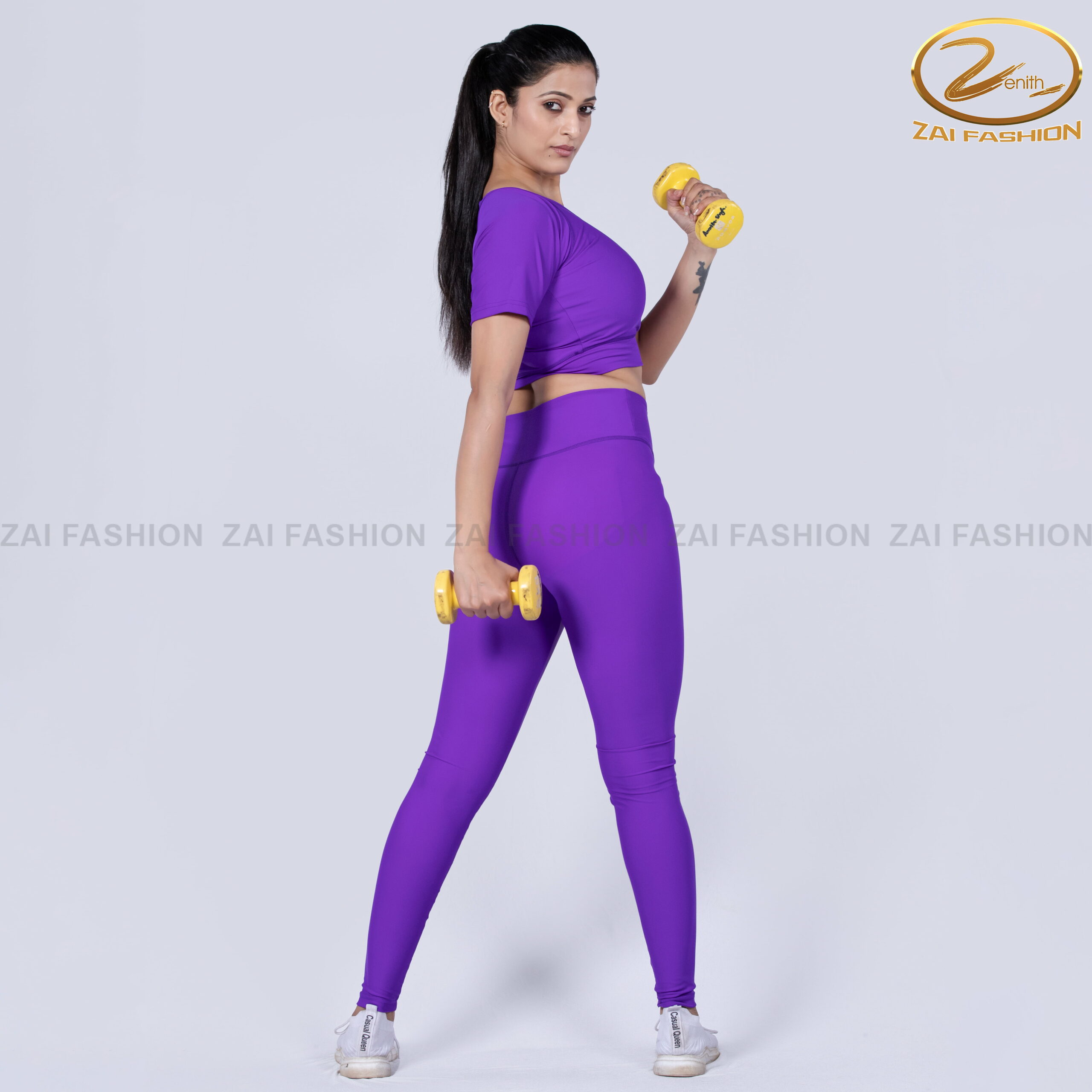 Purple Two-piece Activewear Set - Image 3