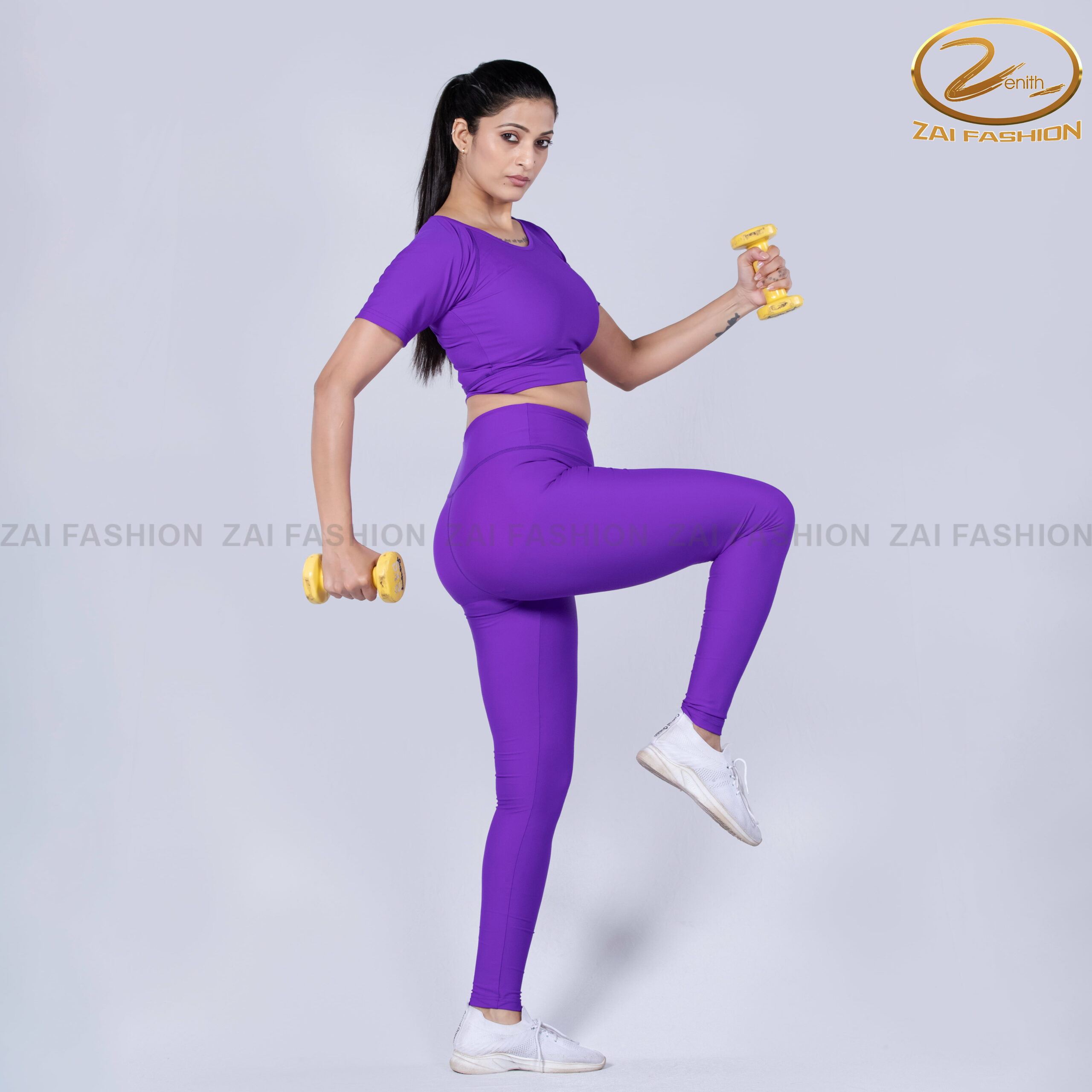 Purple Two-piece Activewear Set - Image 2