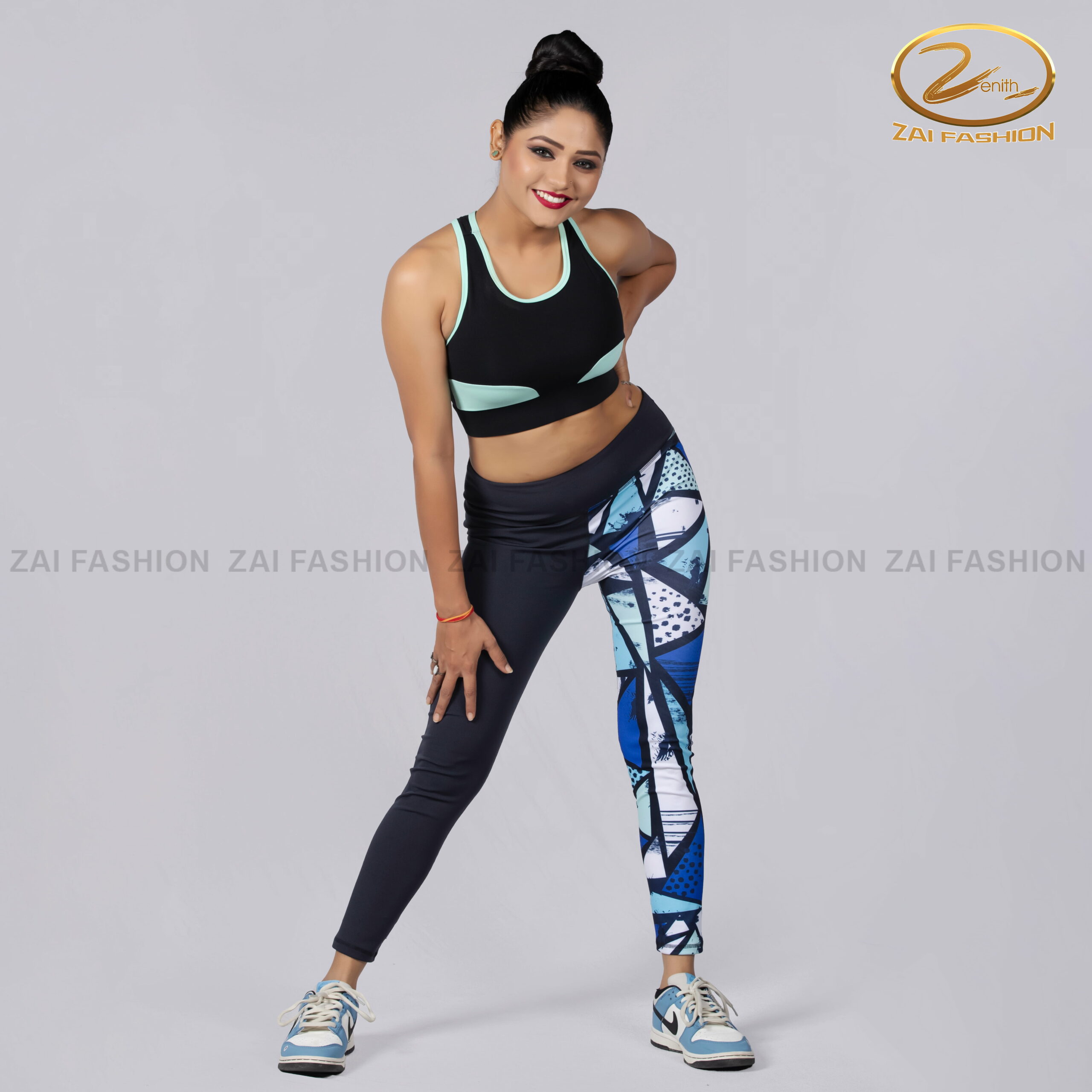 Black Two-piece Activewear Set - Image 4