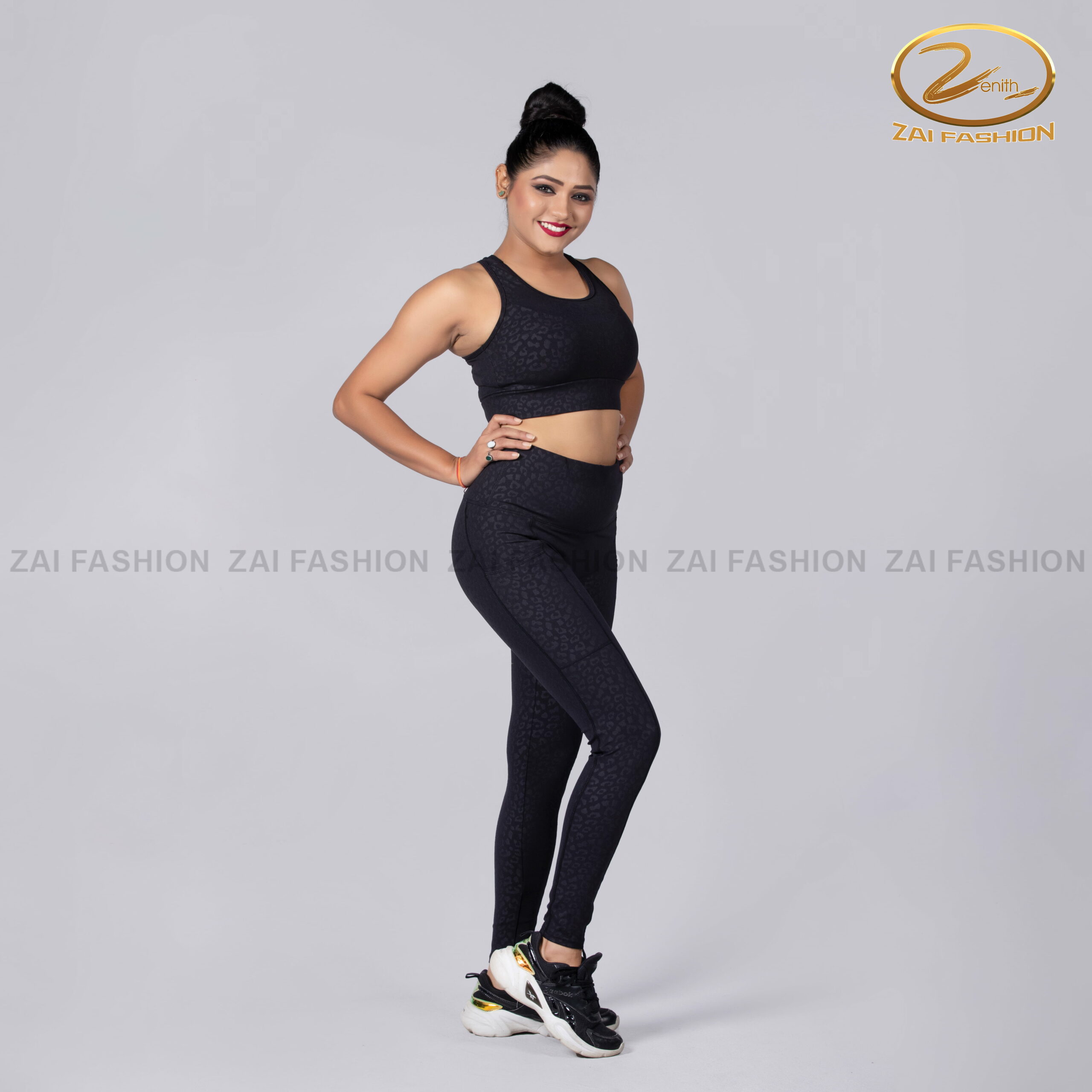 Black Two-piece Activewear Set - Image 3
