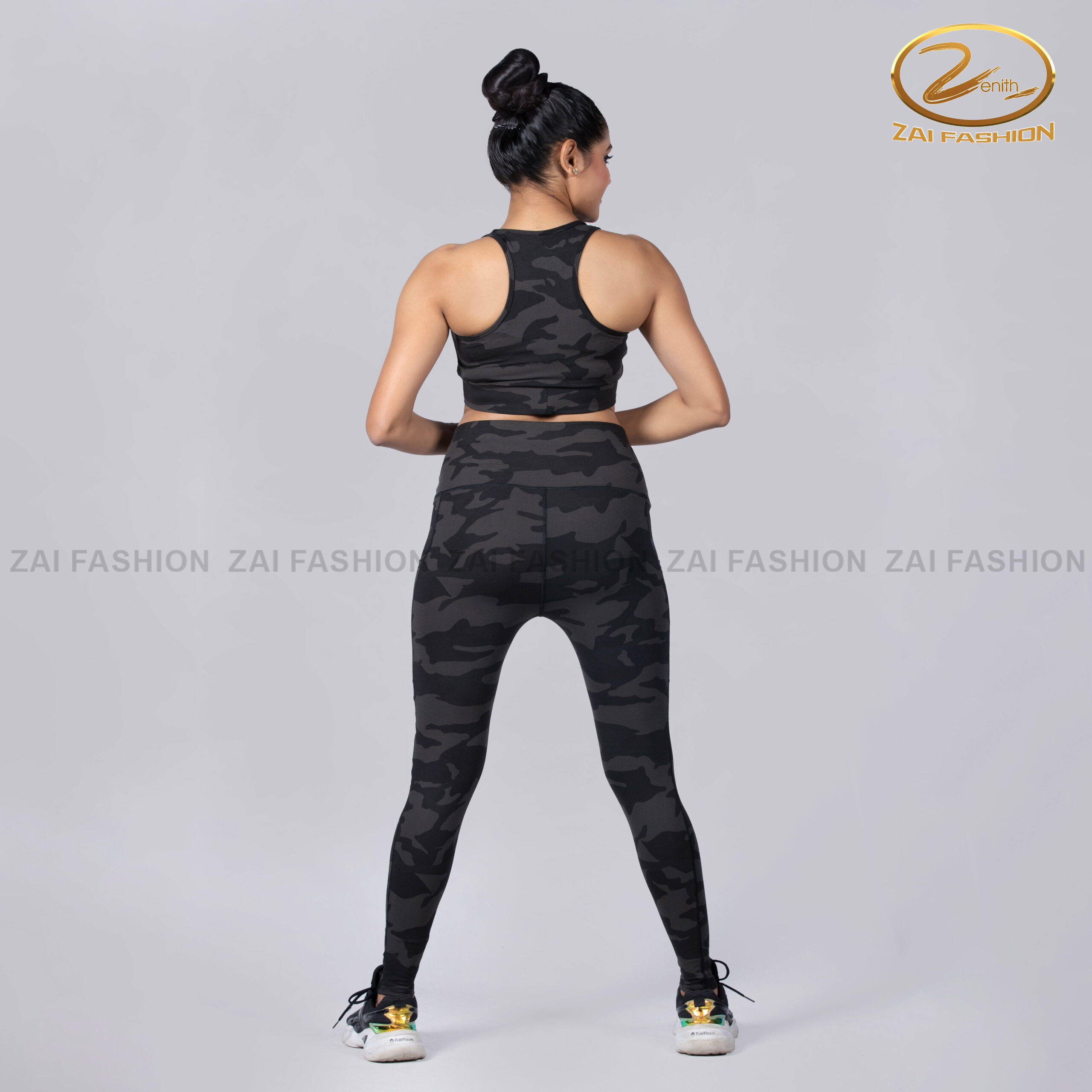 Camouflage Printed Activewear Set - Image 3