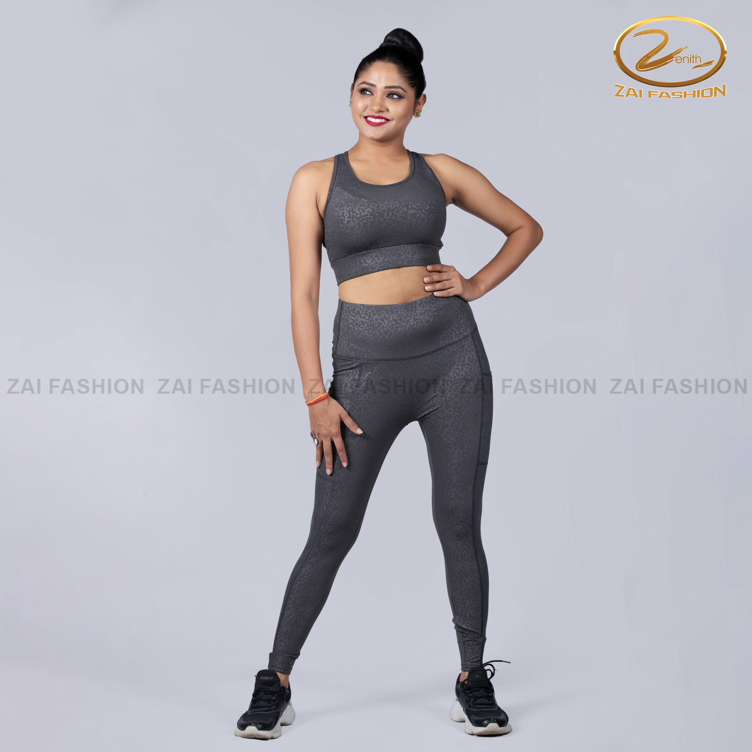 Shadow Print Activewear Set