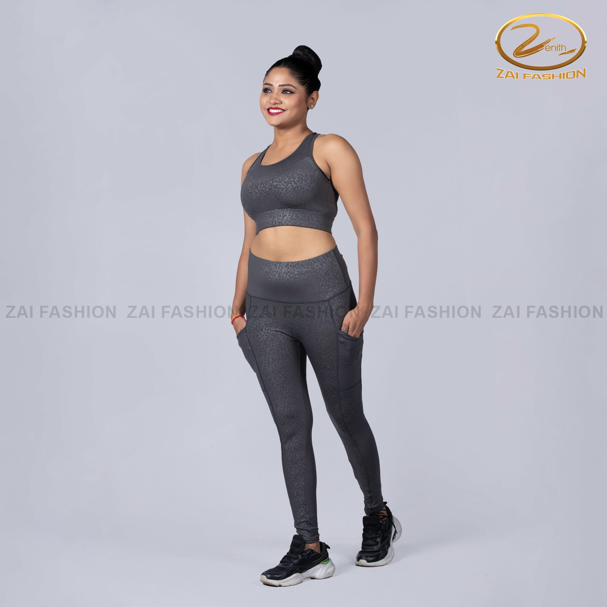 Shadow Print Activewear Set - Image 2