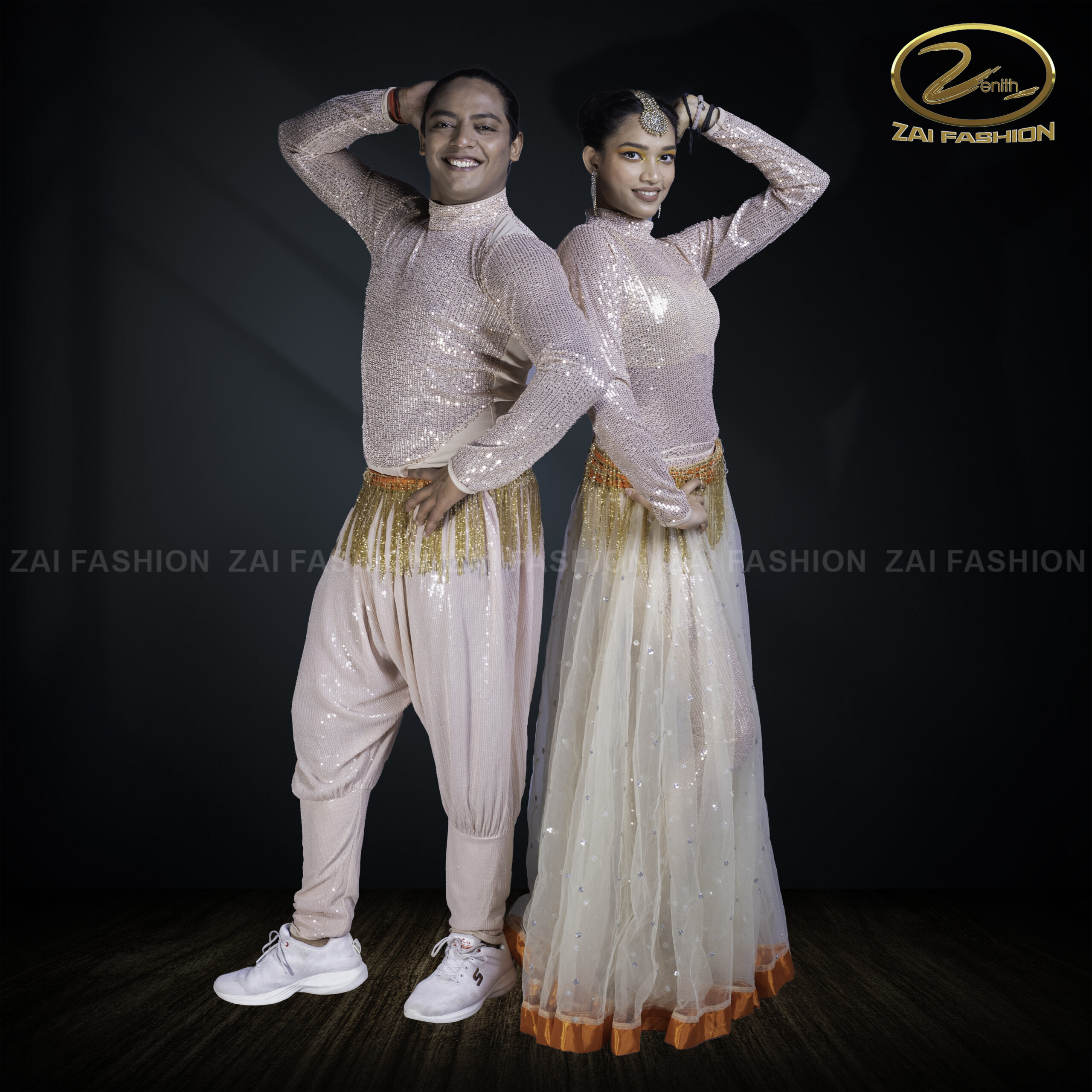 A Bollywood Indo - Western Couple Costume - Image 12