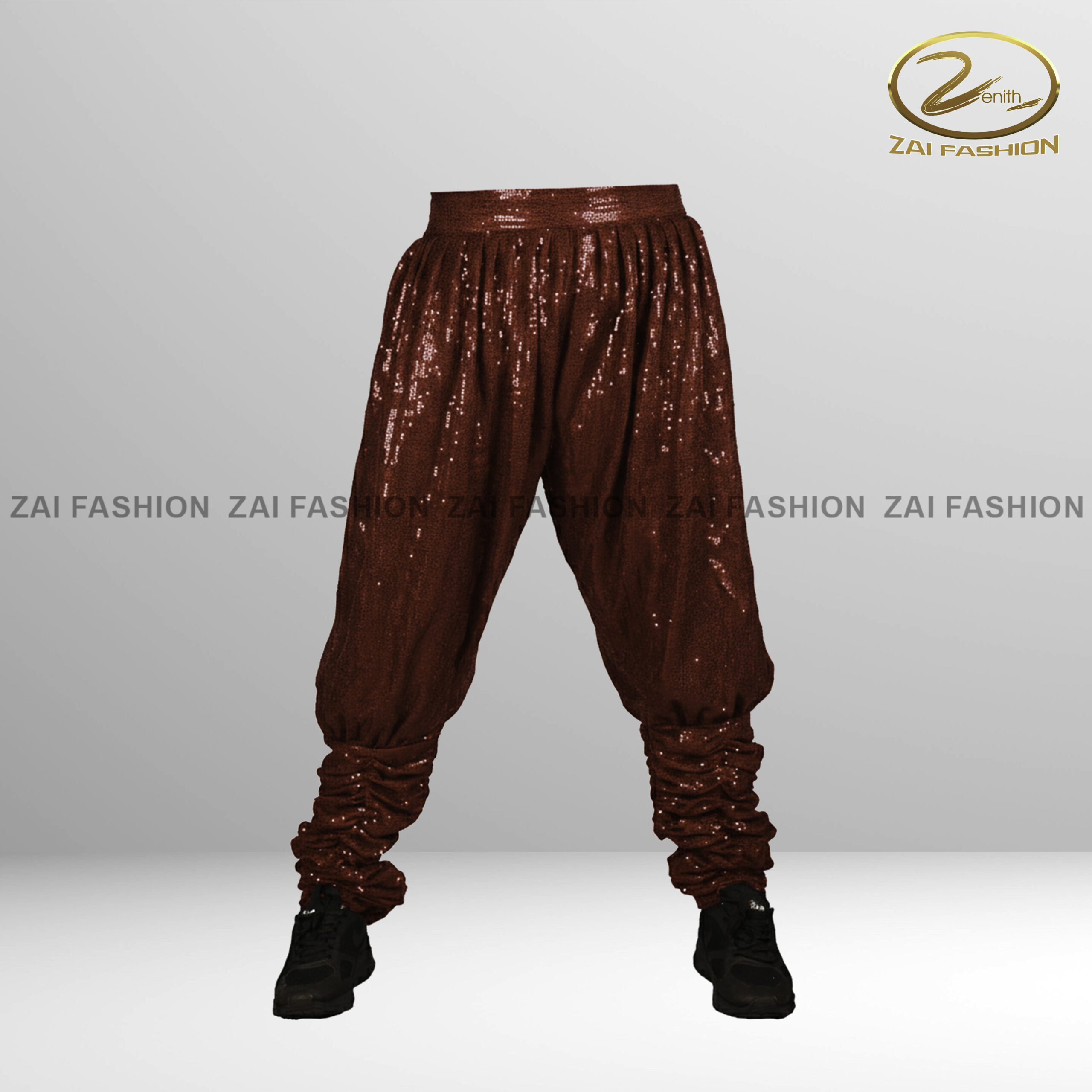 Maroon Designer Sequence Pant