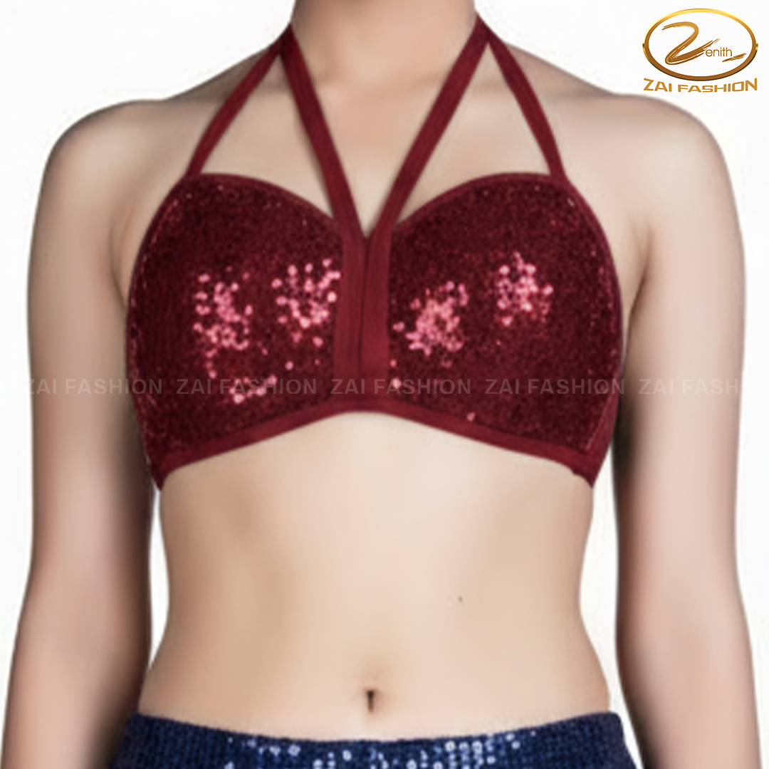 Wine Sequence Supporter Bra